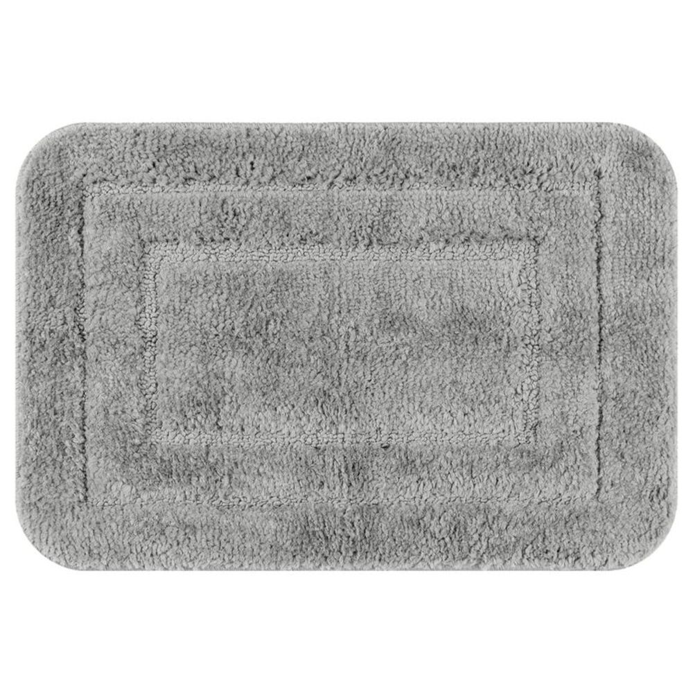 Machine Washable Dry Bath Mat for Bathroom Floor 16" x 24" Dark Gray